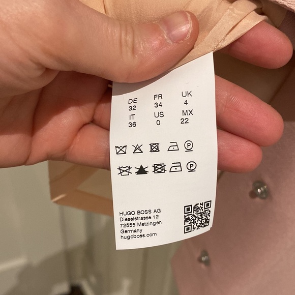 Hugo Boss powder pink dress US 0. Extremely pristine condition - Picture 9 of 9